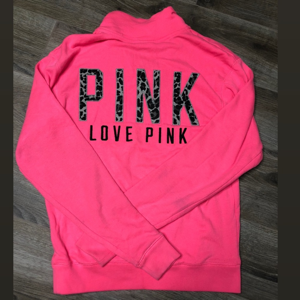 VS PINK quarter zip sweatshirt xsmall